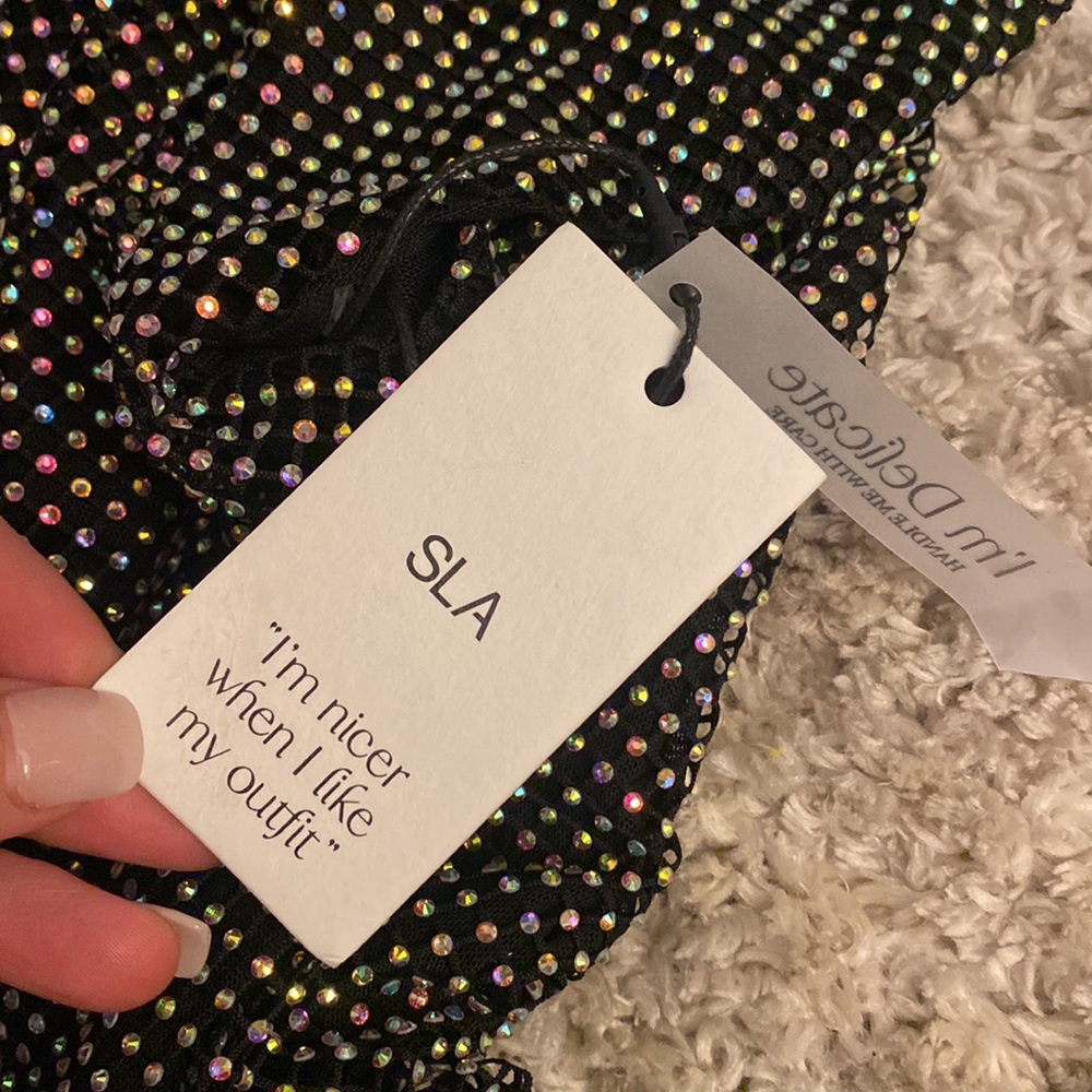 SLA THE LABEL GIGI DIAMANTE mini dress - Picture 6 of 7